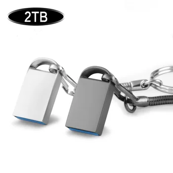 Mini ātrgaitas USB flash disks 2TB pen drive 2TB pendrive флешка metāla U diska memo cel usb 3.0 stick dāvana bezmaksas logo tālrunis/Auto
