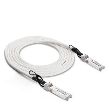 [White] Krāsainu 10G SFP+ DAC Kabeli - Twinax SFP Kabelis Cisco SFP-H10GB-CU1M, Arista, Ubiquiti, Mikrotik, 1 Metru(3.3 pēdas)