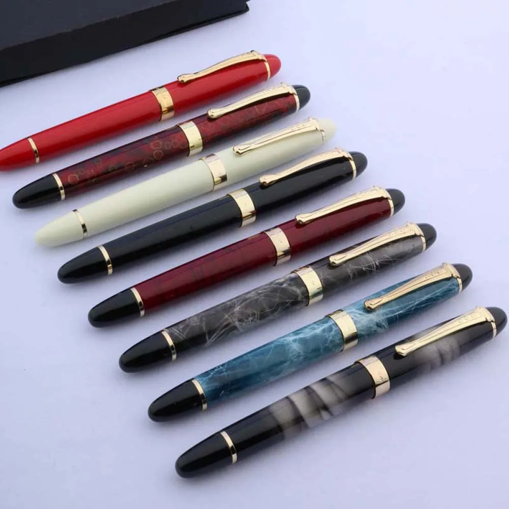 Augstas Kvalitātes Jinhao X450 Strūklakas Pildspalvas Metāla, Zelta Apdari Vidējā Nib Tintes Pildspalvas, Rakstāmpiederumi Skolas Piederumi Biroju