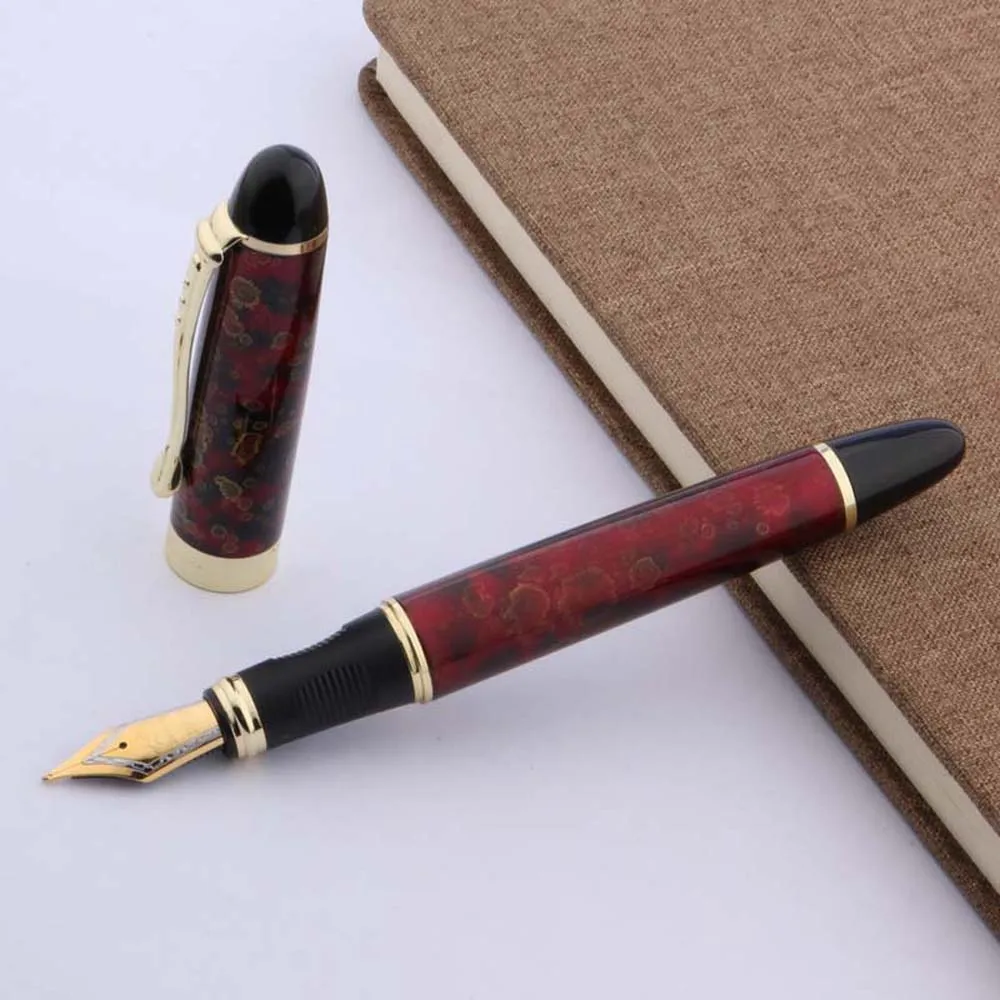 Augstas Kvalitātes Jinhao X450 Strūklakas Pildspalvas Metāla, Zelta Apdari Vidējā Nib Tintes Pildspalvas, Rakstāmpiederumi Skolas Piederumi Biroju