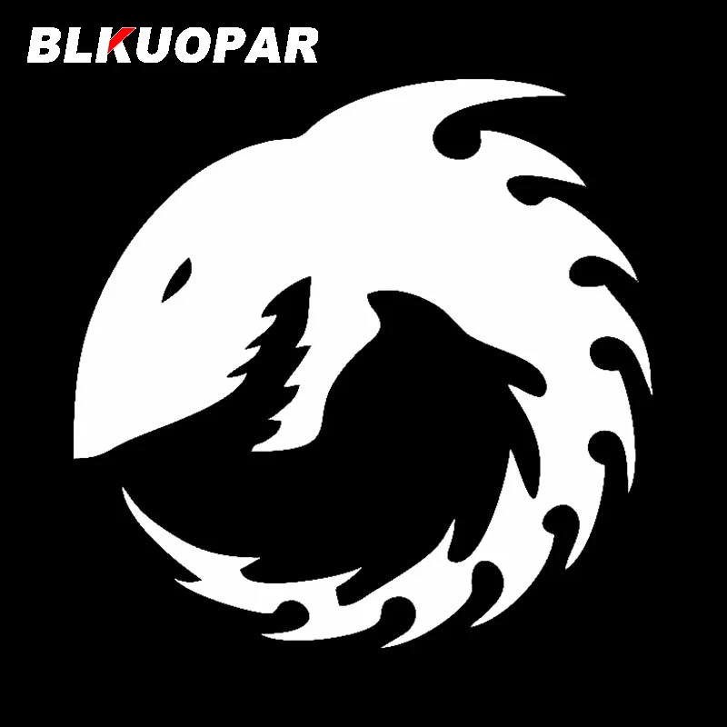 BLKUOPAR Haizivs Skleton Auto Logo Uzlīmes Personības Ūdensizturīgs Decal Radošo Motociklu Windows Ledusskapji Auto Piederumi
