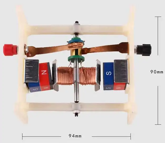 DC mazo dzinēju modelis eksperimenta iekārtas junior vidusskolas fizikas elektromagnētiskā rotaļlieta rotaļlieta ar mehānisko mācību instruments
