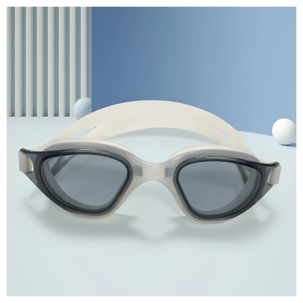 Electroplated Silikona Peldēšanas Brilles Anti-Miglas UV Aizsardzība Objektīvs Pieaugušajiem