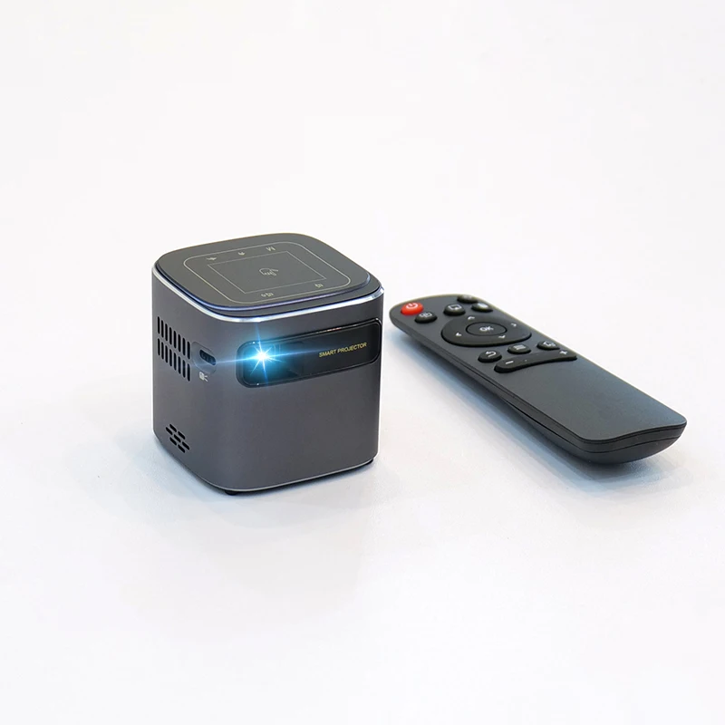 Jaunas Ielidošanas 480P, Android, Smart TV 100 Collu Projekcijas Filmu Mini Dlp Projektors Ar HDIM/USB 2.0/Wifi /BT āra