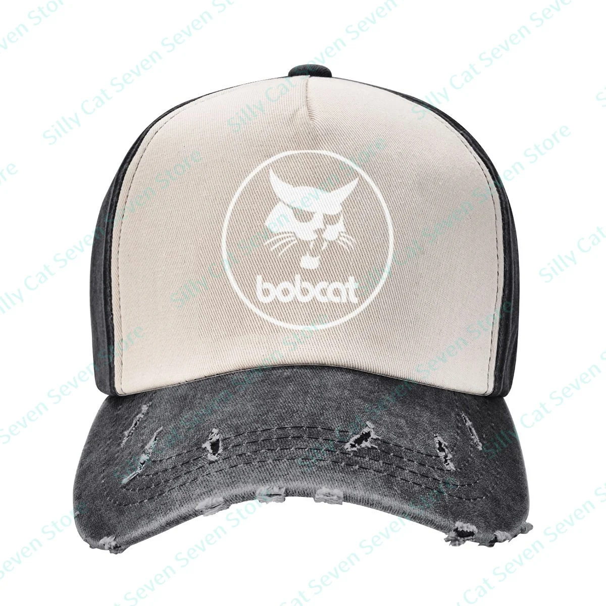 Modes Bobcats kovboju Beisbola cepure Vīriešiem, Sievietēm Vintage regulējams Jauktu krāsu izšūšanas Beisbola cepure Mazgā Tētis Cepure