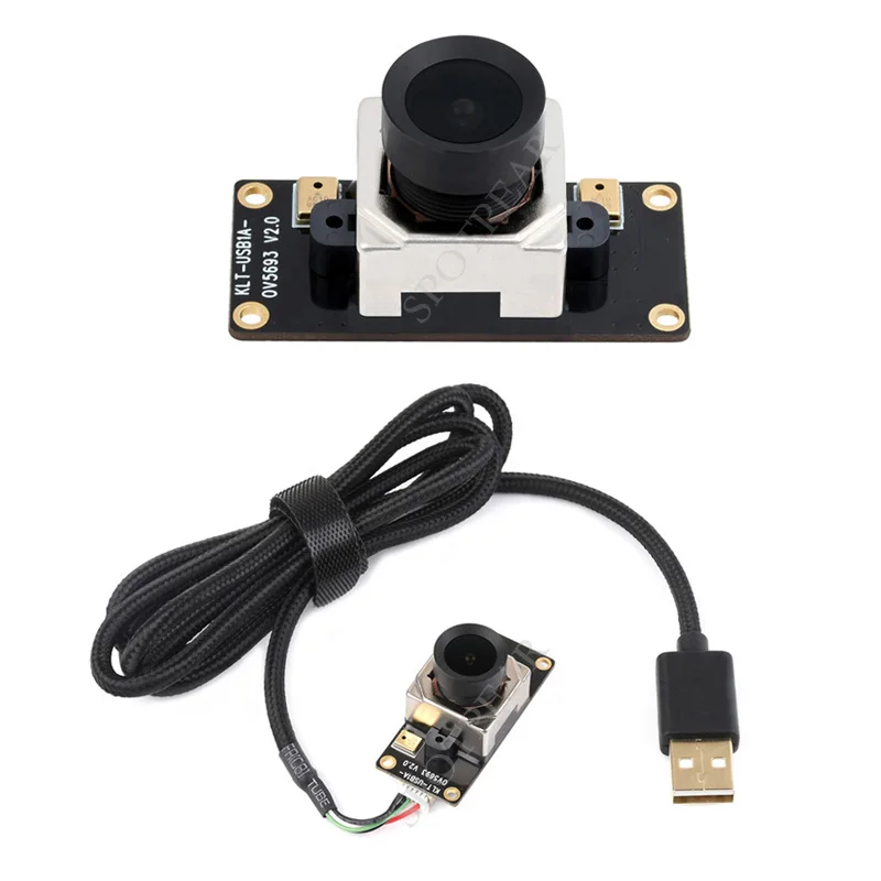 OV5693 5MP Kameras USB M12 Kameras Moduļa Ar USB Kabeli, Fiksēta fokusa Auto Fokusēšana
