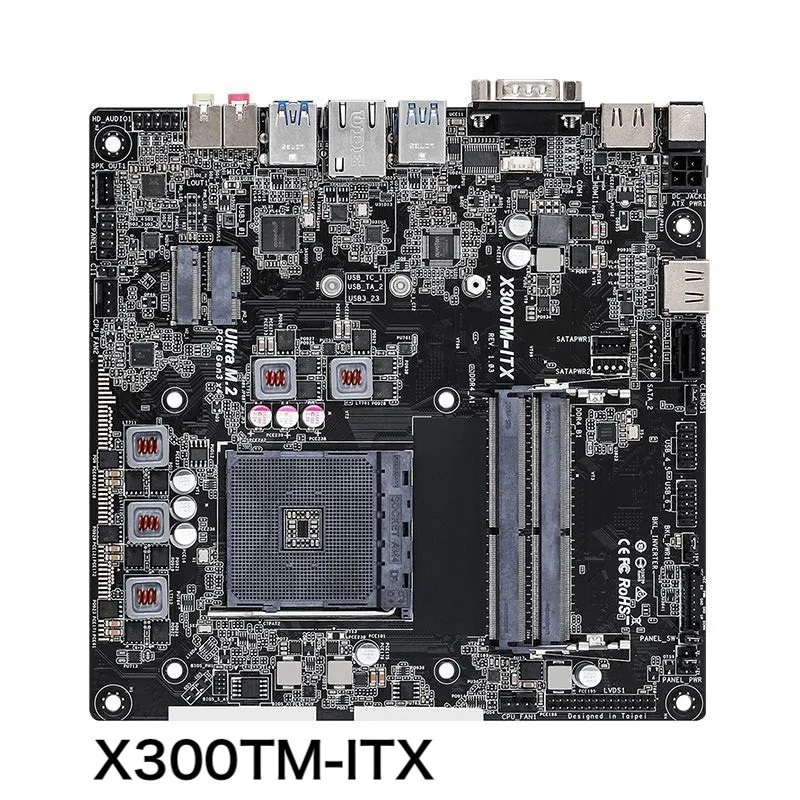 Par Asrock X300TM-ITX Desktop Mātesplatē Ligzda AM4 64GB DDR4 M. 2 MINI-ITX Mainboard 100% Testēti OK Pilnībā Strādā Bezmaksas Piegāde