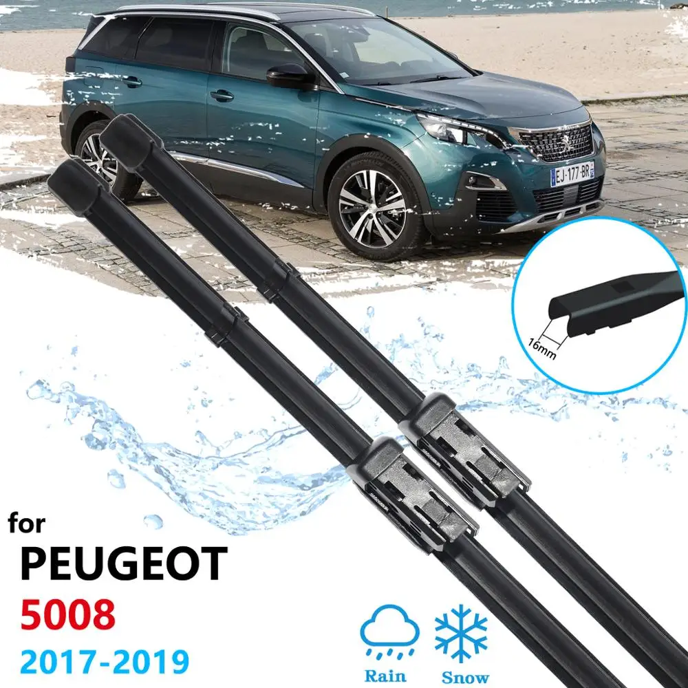 Par Peugeot 5008 2017 2018 2019 2 2 Gen Priekšā Priekšējā Vējstikla Mazgāšanas Birstes Auto Piederumi, Uzlīmes, Auto slotiņām,