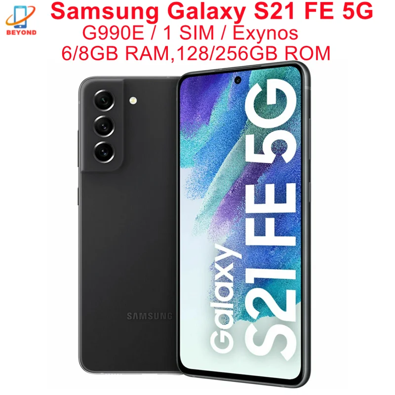 Samsung Galaxy S21 FE S21FE 5G G990E Pasaules 128GB Versiju ROM Sākotnējā 6.4