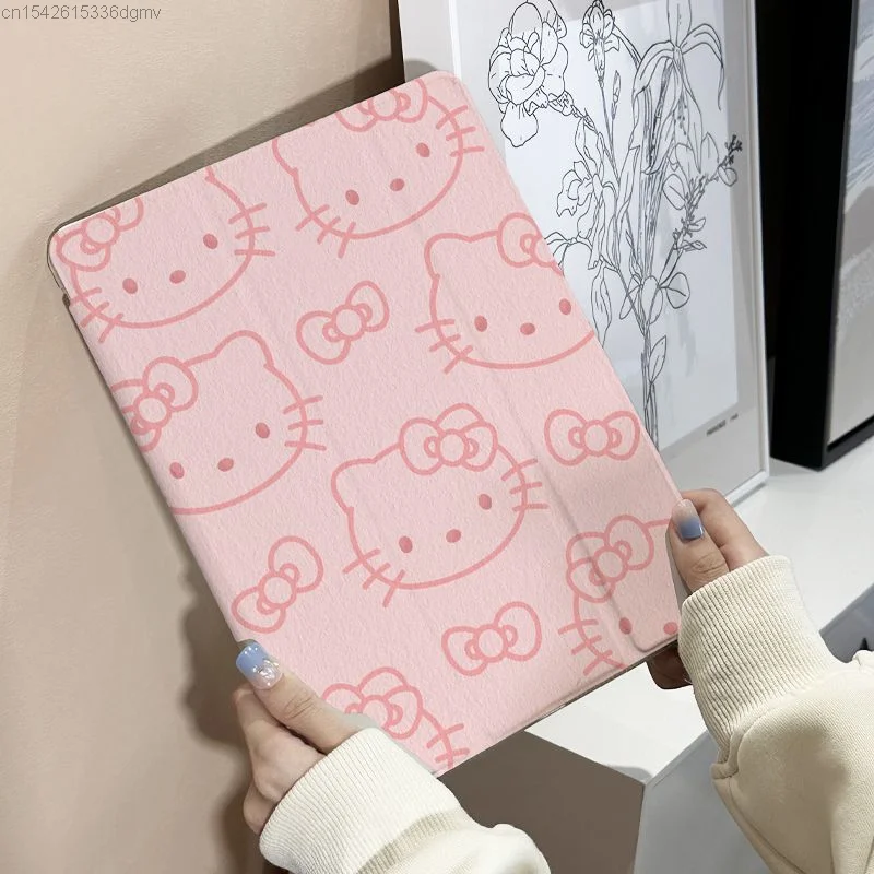 Sanrio Hello Kitty Kuromi IPad 10 Aizsardzības Gadījumā, 9. Paaudzes Pro 2022 11 12.9 Mini5 6 Segtu Anti Drop Gaisa 3 4 Ipad Ir 2021. Gadījumā