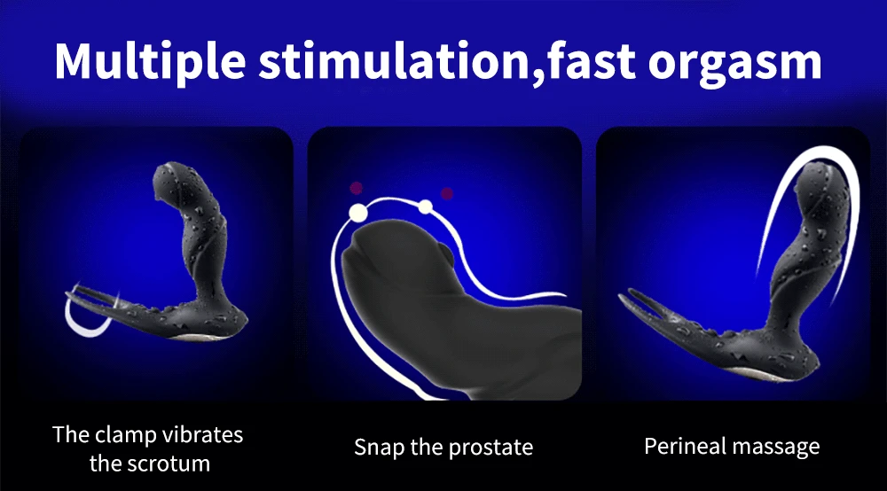 Vīriešu Prostatas Massager Anālais Vibrators Ar Dzimumlocekļa Gredzens Spēcīgu Mehānisko APP Tālvadības pulti, Vibrācijas, Anālās Seksa Rotaļlietas Clit Stimulācija