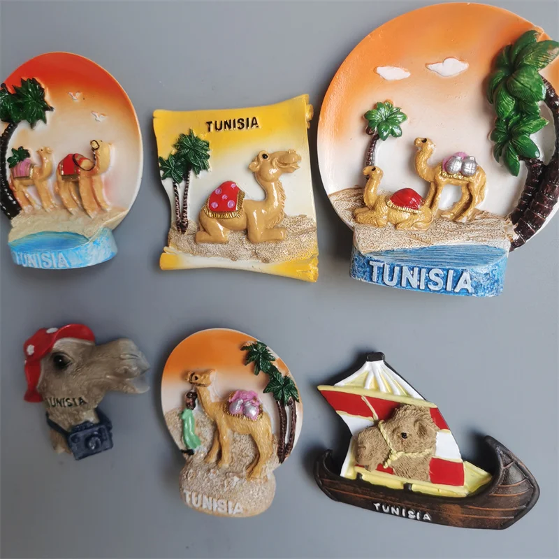 Āfrika, Tunisija, Tūristu, Ledusskapis Magnēti Camel Sveķu Tunisijas Tūrisma Piemiņas Dekoratīvās Amatniecības izstrādājumi, Magnēti Ledusskapjiem Dāvanas