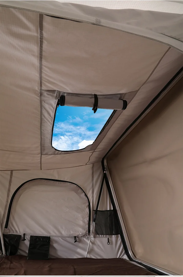 Āra kempings ceļu ceļojums 3-4 cilvēki hardtop flip pusē automašīnas jumta telts